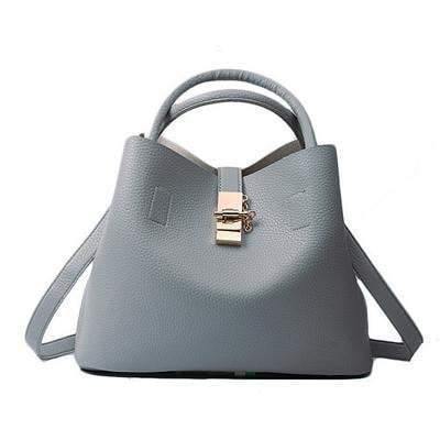 Planet Gates Gray / 29 x 13 x 22 cm Women Handbags  Famous Fashion Brand Candy Shoulder Bags Ladies Totes Simple Trapeze Women Messenger Bag sac a main