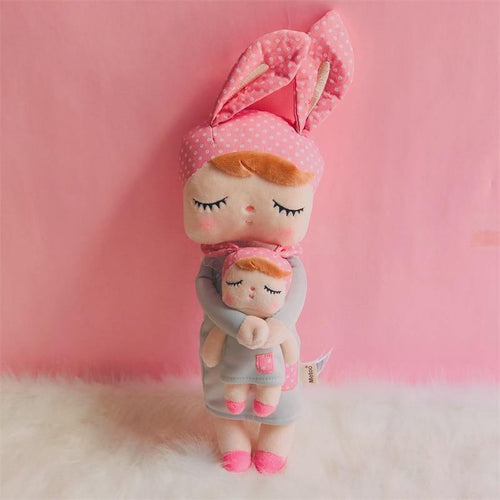 Metoo Dolls Stuffed Toys Plush Animals Angela 2 Piece Set Kids Toys for Girls Children Kawaii Baby Plush Cartoon Angela Rabbit
