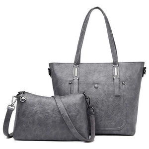 Women Leather Handbags 2 Set Women Messenger Bags Designer Crossbody Bag Women Bolsa