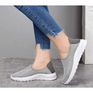 Planet Gates Gray / 35 Brand Women Casual Shoes Slip-on Size 35-40 2018 Women's Shoes Summer Breathable Air Mesh Lazy Loafers Female Flats Girl's Shoes