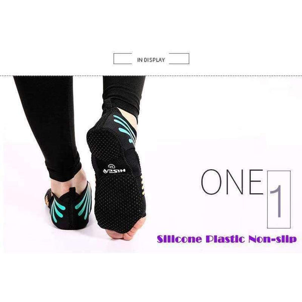 Planet Gates Gray / 39-40 Fitness Ladies Girls Women Antiskid Sport Pilates Yoga Non Slip Grip Elasticity Softness Shoes Air Yoga Socks