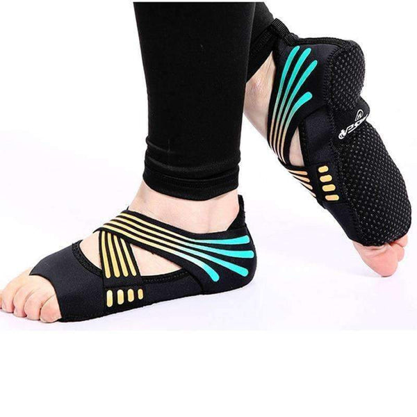 Planet Gates Gray / 39-40 Fitness Ladies Girls Women Antiskid Sport Pilates Yoga Non Slip Grip Elasticity Softness Shoes Air Yoga Socks