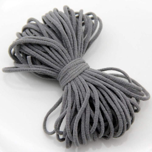 Planet Gates Gray / 3mm / 10 yards 10Yard 3MM Round Mouth Mask Elastic Band Mask Rope Rubber Band Tape Mask Ear Hanging Rope Belt String Oil Core DIY Sewing Crafts