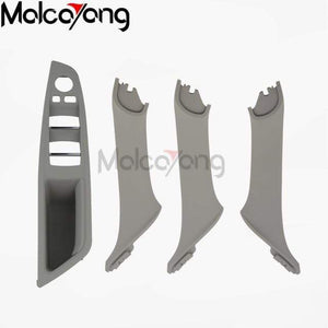 Planet Gates Gray 4pcs Car Styling Left Hand Drive LHD For BMW 5 series F10 F11 F18 520i Car Interior Inner Door Handle Panel Pull Trim Cover Storage B