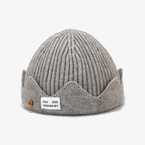 Planet Gates Gray / 54-60CM Knitted Wool Cap，Warm Winter Hats For Men & Women Knitted Hat Beanie，Crown Hat