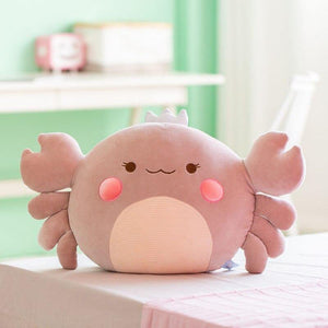 Soft Crab Reading Pillow 55cm Animal Plush Toys Girl Boy Creative Stuffed Animal Cushion Sleeping Dolls For Kids Birthday Gift