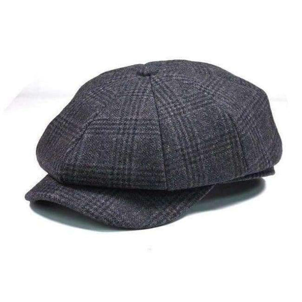 Planet Gates Gray / 56-59cm Fibonacci 2018 New Brand Quality Wool Plaid Beret Hats For Men Caps Autumn Winter Dad Newsboy Hat