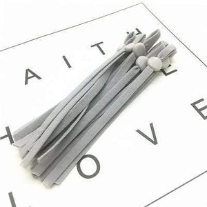 Planet Gates gray / 5mm / 20pcs 100Pcs Mask Sewing Elastic Band Cord With Adjustable Buckle Stretchy Mask Earloop Lanyard Earmuff Rope DIY Making Supplies