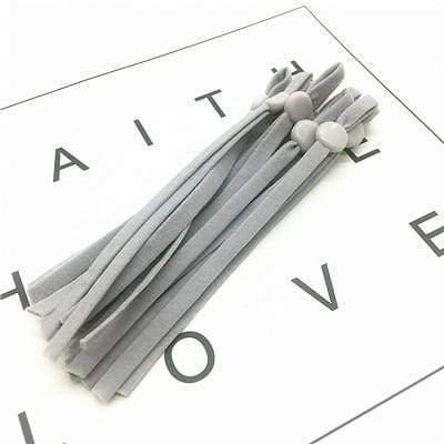 Planet Gates gray / 5mm / 20pcs 100Pcs Mask Sewing Elastic Band Cord With Adjustable Buckle Stretchy Mask Earloop Lanyard Earmuff Rope DIY Making Supplies