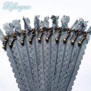 Planet Gates Gray / 5pcs / 25cm 5/10pcs 25cm 10 Inch DIY 3# Nylon Coil Flower Zipper For DIY Sewing Tailor Handicraft Bed Bag (20 Colors) #