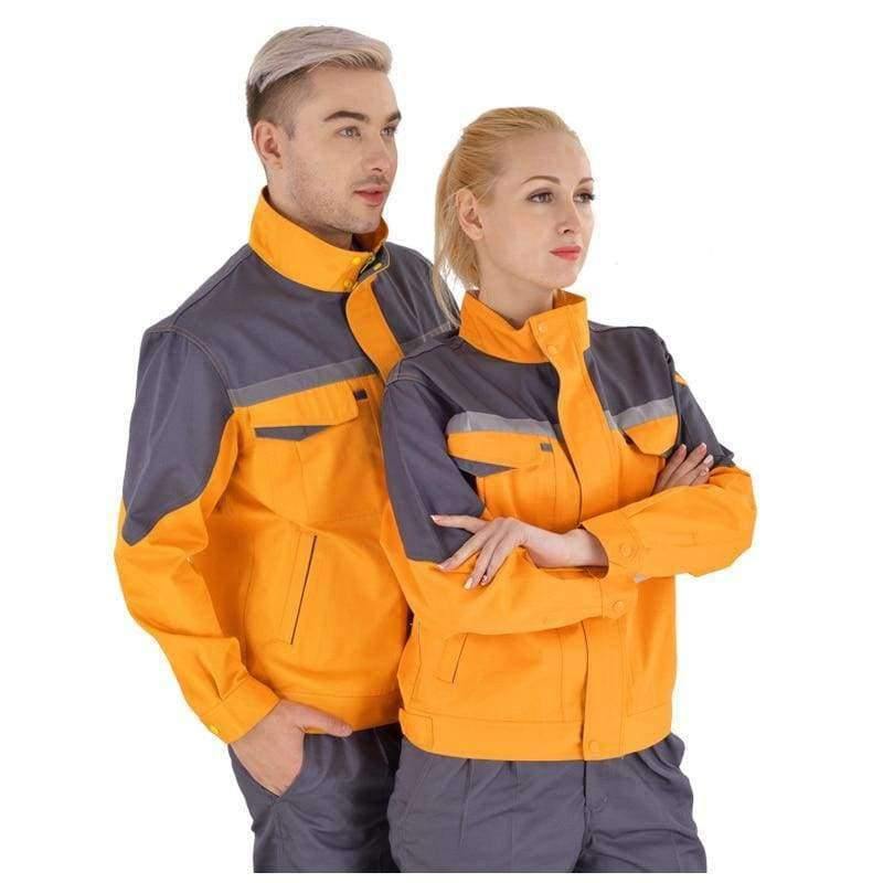 Planet Gates Gray / 5XL Working clothes men woman Welding machine repair large size Coveralls stitching protective safety work jacket cleaning uniform