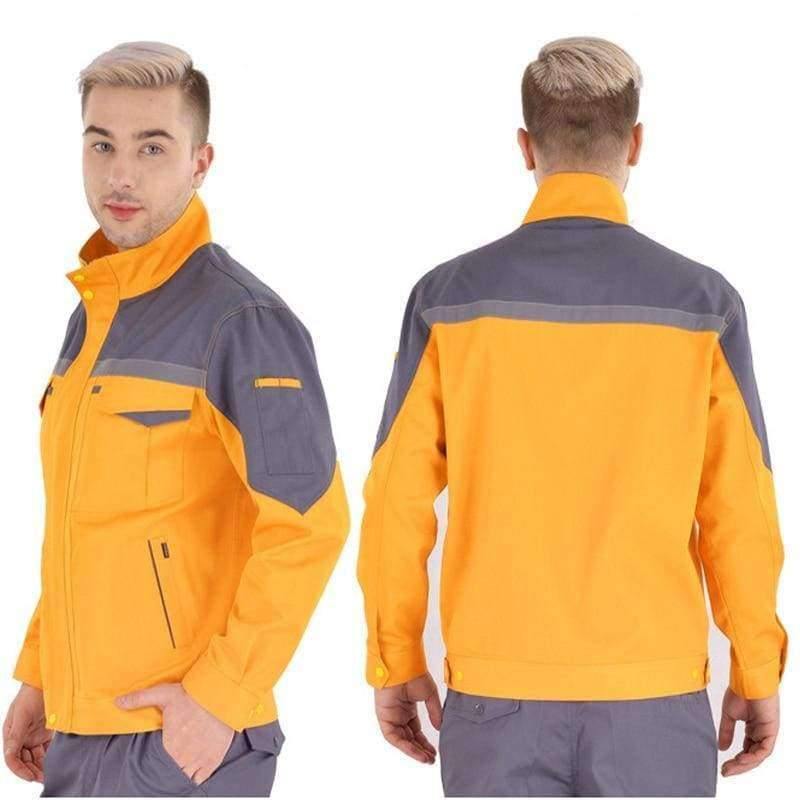 Planet Gates Gray / 5XL Working clothes men woman Welding machine repair large size Coveralls stitching protective safety work jacket cleaning uniform