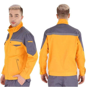 Planet Gates Gray / 5XL Working clothes men woman Welding machine repair large size Coveralls stitching protective safety work jacket cleaning uniform