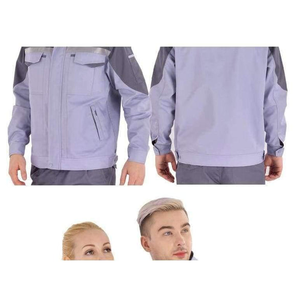 Planet Gates Gray / 5XL Working clothes men woman Welding machine repair large size Coveralls stitching protective safety work jacket cleaning uniform