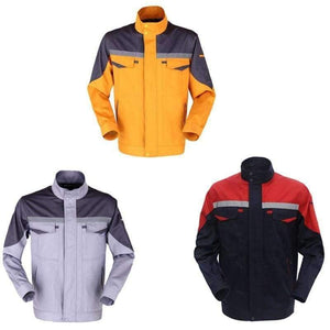 Planet Gates Gray / 5XL Working clothes men woman Welding machine repair large size Coveralls stitching protective safety work jacket cleaning uniform