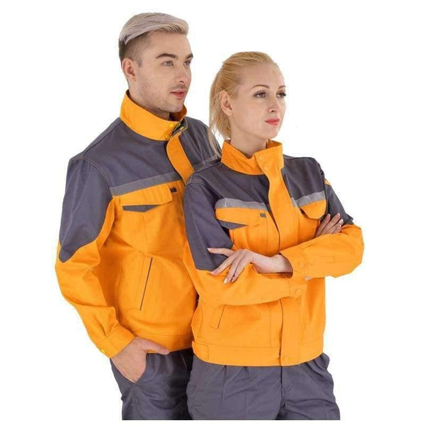 Planet Gates Gray / 5XL Working clothes men woman Welding machine repair large size Coveralls stitching protective safety work jacket cleaning uniform