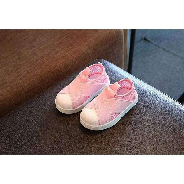 Planet Gates Gray / 6.5 Fashion breathable mesh children sneakers canvas slip on cool kids shoes casual baby girls boys shoes