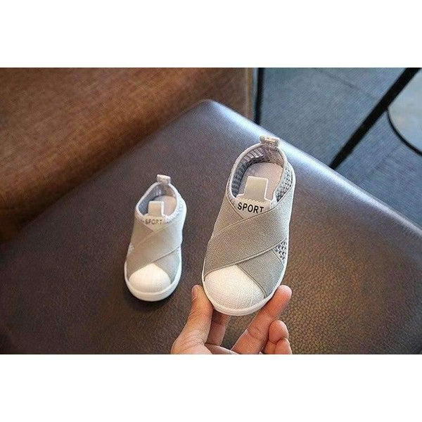 Planet Gates Gray / 6.5 Fashion breathable mesh children sneakers canvas slip on cool kids shoes casual baby girls boys shoes