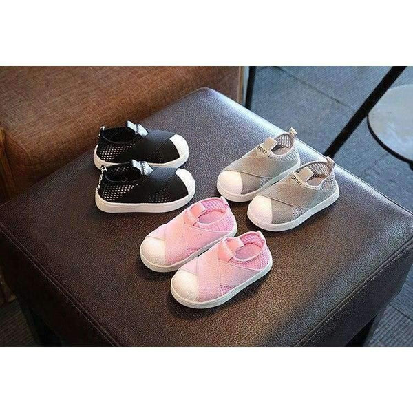 Planet Gates Gray / 6.5 Fashion breathable mesh children sneakers canvas slip on cool kids shoes casual baby girls boys shoes