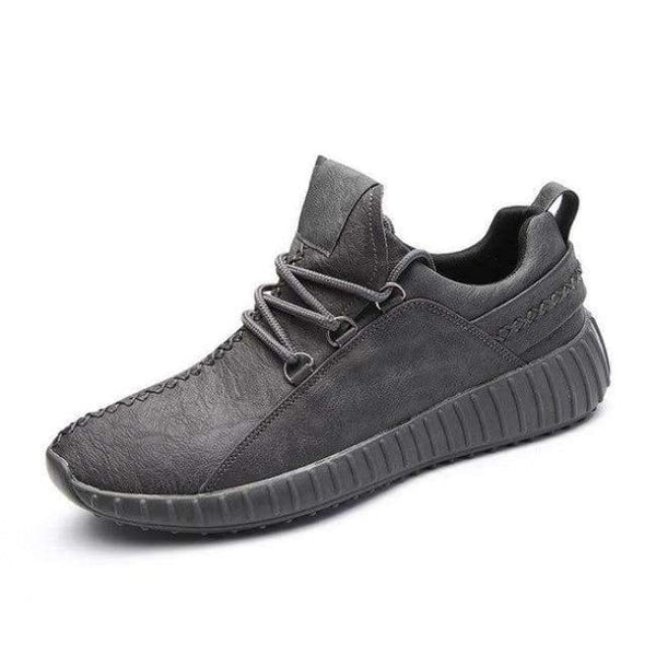 Planet Gates Gray / 6 New Spring Autumn Men Solid Lace-Up Flat Vulcanize Shoes Casual Soft Sneakers Fashion Black Gray Brown Male Shoes 8H0394