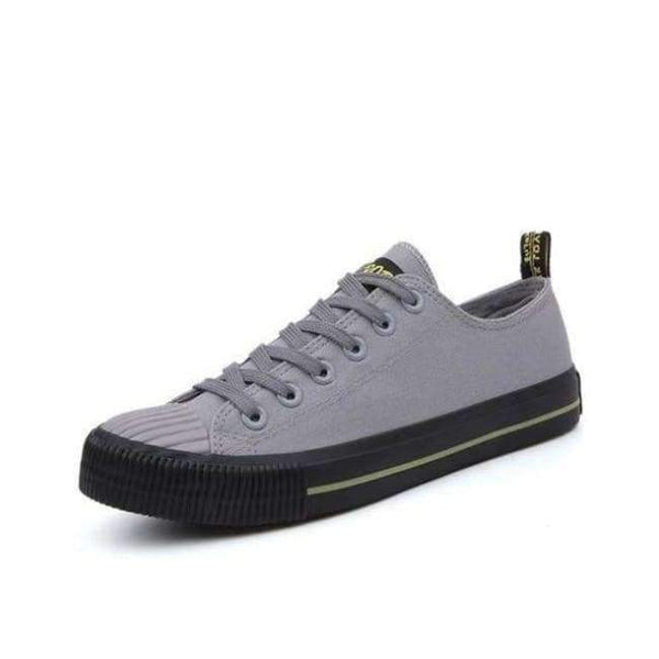 Planet Gates Gray / 7 2018 Summer Fashion Men's Vulcanize Shoes Black White Men's Flat Shoes Spring Man Lace up Breathable Canvas Shoes Zapatos Shoes