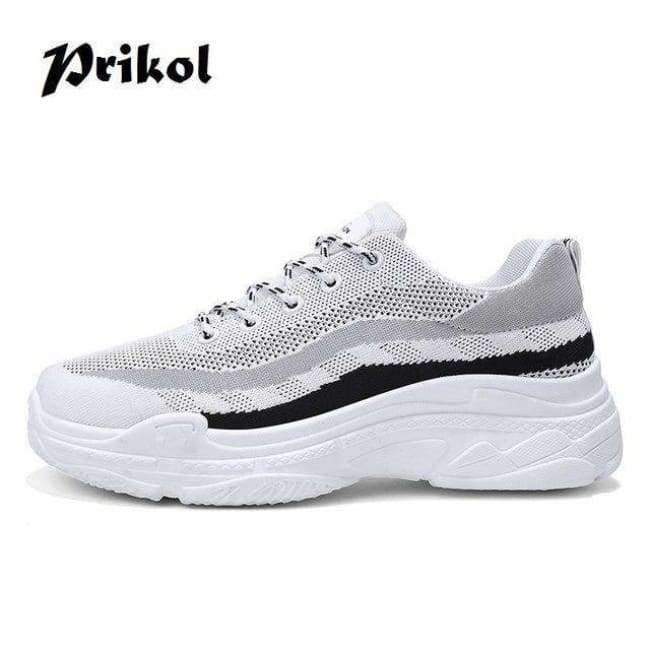 Planet Gates Black / 7 Cool Men Sport Shoes Breathable Hombre Tennis Footwear Zapato Mesh Knitted Lace Up Men Sneaker Shoes