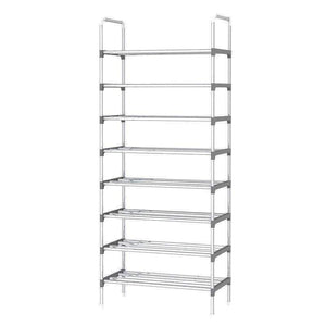 Planet Gates gray 9 Layers Shoe Rack with handrail Galvanized steel pipe shoe cabinet shoe organizer removable shoe storage for home furniture