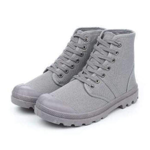 Planet Gates gray A / 7 Hot Sale Men Canvas Shoes Spring Autumn 2018 Lace-up High Style Men Vulcanize Shoes Fashion Flats Youth Men Shoes