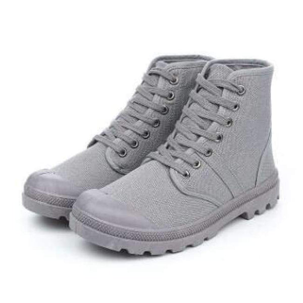 Planet Gates gray A / 7 Hot Sale Men Canvas Shoes Spring Autumn 2018 Lace-up High Style Men Vulcanize Shoes Fashion Flats Youth Men Shoes