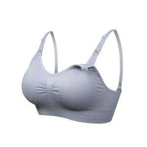 Planet Gates Gray / B / 34 Nursing Bra Pregnant Women Quick Release Breastfeeding Bra Prevention Sagging Bras Underwear Plus Size