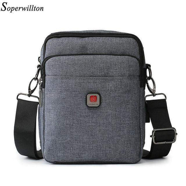 Planet Gates Gray Bag / M 18x14.5x10cm Men's Bag USB charging Shoulder Crossbody Bags Water-resistent Oxford Travel Bags Zipper Belt Bag Male #1042