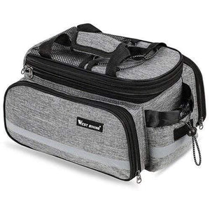 Planet Gates Gray Bike Waterproof Seat Pannier Pack Luggage Cycling Bag 10-25L Bicycle Pannier Bag Rear Rack Trunk Bag With Rain Cover