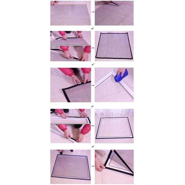 Planet Gates Gray black / 1 Mosquito nets for windows Self-adhesive Invisible screens Mosquito screens DIY Magic stickers simple window screening Custom