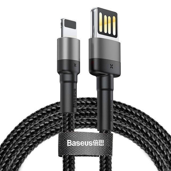 Planet Gates Gray Black / 100cm Baseus USB Cable For iPhone XS Max XR X 8 7 6 6s Plus 5 5S SE iPad Pro 2.4A Fast Charging Charger Data Cord Mobile Phone Cables