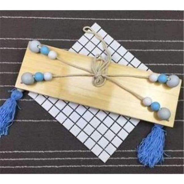 Planet Gates gray blue white Bedroom wall shelves DIY Original Wood Beads Wall Shelf Storage Shelves Organization swing shelves Home Decor