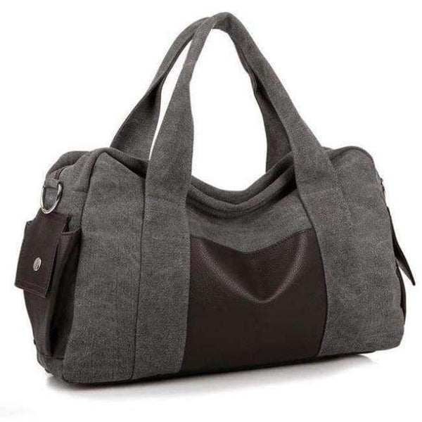 Planet Gates Gray Canvas Gym Bag Men Women Sports Bag for Fitness Outdoor Traveling Handbags Durable Multifunctional Training Shoulder Bag