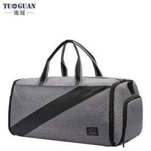 Planet Gates Gray Casual Travel Bag Suit Storage Portable Waterproof Duffle Bag Dry and Wet Separation Luggage Bag