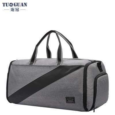 Planet Gates Gray Casual Travel Bag Suit Storage Portable Waterproof Duffle Bag Dry and Wet Separation Luggage Bag