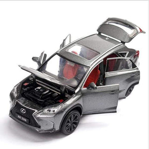 Planet Gates gray Children's Toy Car High Simulation Lexus NX200 Alloy Toy SUV Metal Die-Cast Model Vehicle Sound And Light Boy Toy Comaro