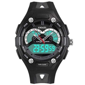 Planet Gates GRAY Children Watches Sports Waterproof Child Electronic LED 1339 Watch Safe Girls Boys Toy Watch Best Gifts