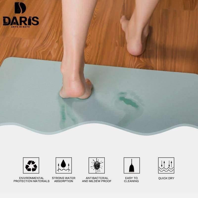 Planet Gates gray / China / 350mmx450mm Quick-drying Water Absorption Diatomite Bath Mat Bathroom Door Mat Absorbent Magical Designer Mat Bathroom Products