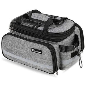 Planet Gates Gray / China Bike Bag Cycling Pannier Storage Luggage Carrier Basket Mountain Road Bicycle Saddle Handbag Rear Rack Trunk Bags
