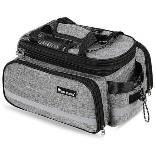 Planet Gates Gray / China Bike Bag Cycling Pannier Storage Luggage Carrier Basket Mountain Road Bicycle Saddle Handbag Rear Rack Trunk Bags