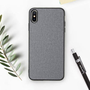 Planet Gates Gray / China / For iPhone 6 6s FLOVEME Classic Cloth Case For iPhone XS Max XR Luxury Soft Silicone Phone Cases For iPhone X 7 8 Plus 6 6s Fabric Cover Coque