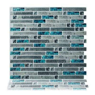 Kitchen Bathroom 3D Waterproof Self Adhesive Mosaic Wall Decal Cabinet Sticker Peel and Stick Backsplash Vinyl Tiles