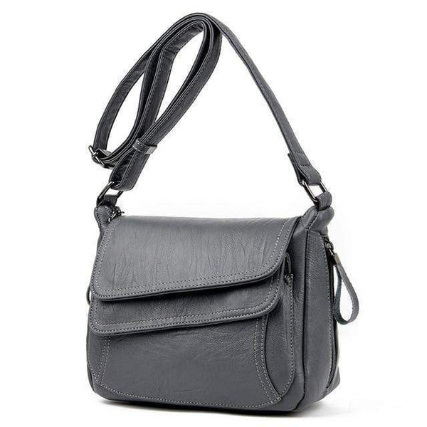 Planet Gates GRAY / China Leather Luxury Handbags Women Bags Designer Women Shoulder Messenger Bags For Women Sac A Main Femme