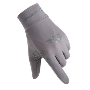 Planet Gates gray / China / M Silk Light Gloves Summer Thin Men Sports Cycling Running Fitness Driving Outdoors Fishing Women Non-Slip Touch Screen Gloves