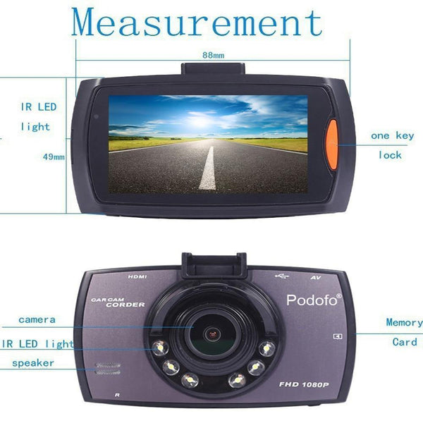 Planet Gates gray / China / Only DVR A2 Car DVR Camera G30 Full HD 1080P 140 Degree Dashcam Video Registrars for Cars Night Vision G-Sensor Dash Cam WDR