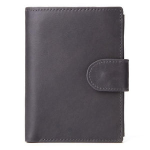 Planet Gates Gray / China Vintage Men Wallet Genuine Leather Short Wallets Male Multifunctional Cowhide Purse Coin Pocket Driver License Holder