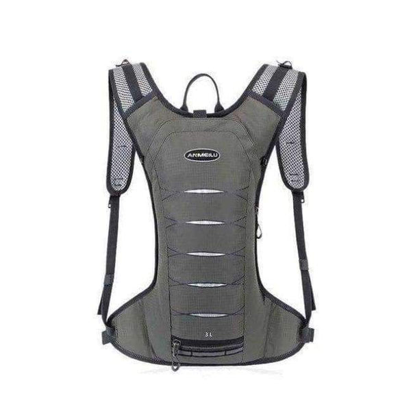 Planet Gates Gray Color 3L Sport Running Bag Women Men Waterproof Hiking Cycling Camping Backpack Jogging Belt Waist Vest Pack Gym Accessories